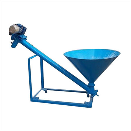 Blue Screw Conveyor Hopper