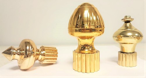 Vacuum Metallizing on Curtain Finials Vacuum Metallizing on Curtain Finials