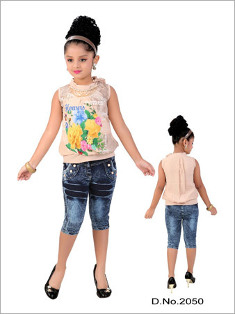 Denim Capri With Top