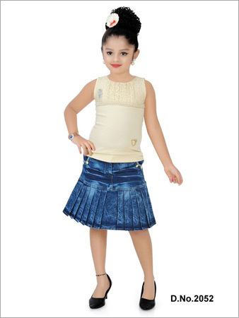 Denim Skirt With Top