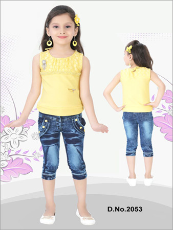 Denim Jeans With Top