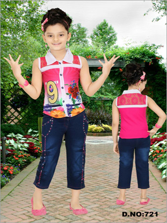 Kids Jeans With Top
