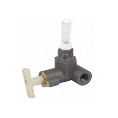 Fuel Tap And Guaze - Brass 4x3x2 Inches, 1/4 NPT Thread | Leakproof, Easy Installation, Mesh Filter, Precise Flow