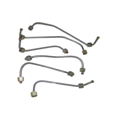 Injector Pipe Set - Steel, Chrome Finish, 6 Pieces | Fuel Delivery, Durable, Precise Fit, Corrosion Resistant