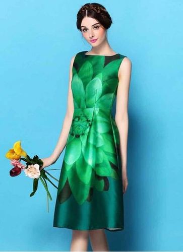 Green Trendy Girls Dress