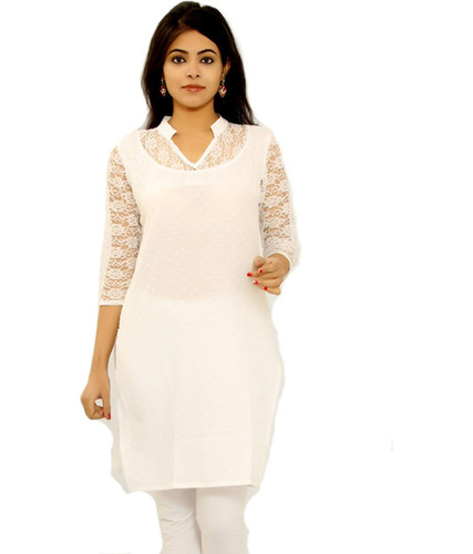 WHITE KURTI