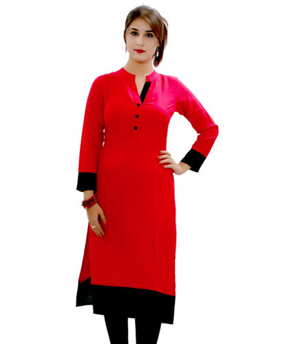 Red Cotton Kurti