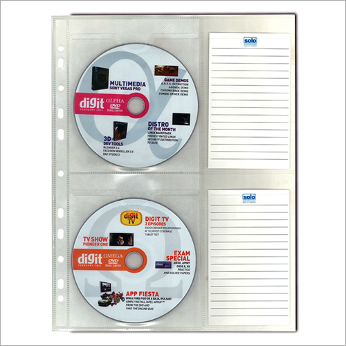 CD Wallet Pocket with Label (For Ring Binder)