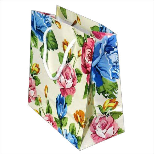 Flower Printed Paper Bags