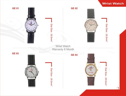 Wrist Watch - Acrylic Material, 35.5 mm Size, White Face, Black Band | Men's Charm, Fashion, Luxury, Quartz, Sports Timepiece