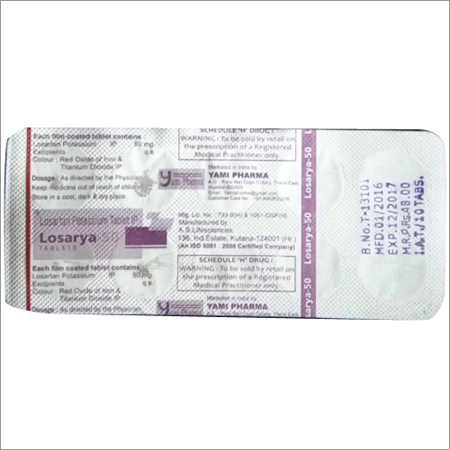 Losartan 50 Mg Tablets