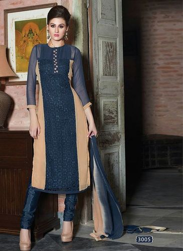 Navy Blue Trendy Ladies Suit