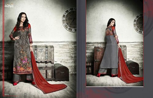 Grey Shop Bember Super Net Plazzo Suits Online