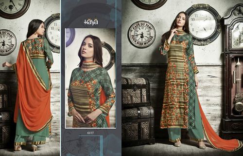 Green Buy Stylish Digital Print Suits Online