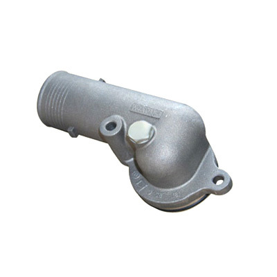 Thermostat Connection Elbow - Aluminum Alloy, 6x4x3 Inches, Silver | Threaded Connection, Leakproof Seal, Corrosion Resistant
