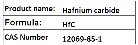 Hafnium Carbide - Cubic Crystal Structure Density 12.0g/cmÂ³ | High Hardness Thermal Shock Resistance Chemical and Wear Resistance
