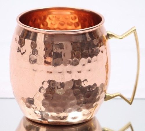 Barrel Beer Copper Hammered Mug