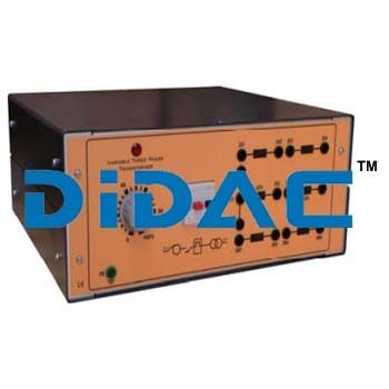 Variable Three Phase Transformer