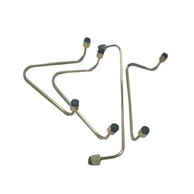 Injector Pipe Set - Steel 12 Inch 1/4 Inch Threaded | Fuel Delivery, Corrosion Resistant, Chrome Finish