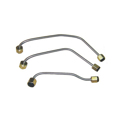 Injector Pipe Set - Steel, 12 Inch, 1/4 Inch Diameter, Threaded | Fuel Delivery, Engine Efficiency, Corrosion Resistant, Chrome Finish