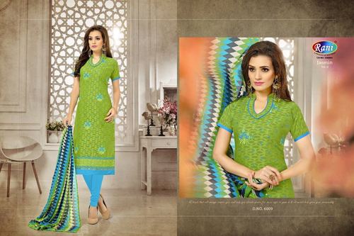 Light Green Unstitched Salwar Kameez
