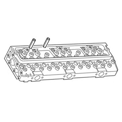 Cylinder Head - Aluminum Alloy, 500x300x200 mm | ISO 9001, Precise Fit, Durable Design, Engine Efficiency, For JCB Model A6.354.4/MF