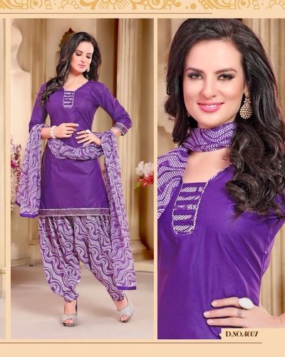 Purple Patiala Salwar Kameez