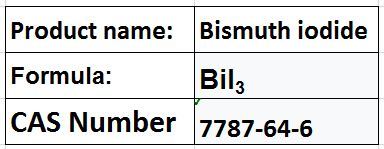 Bismuth Iodide