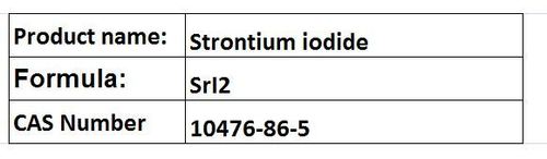 Strontium Iodide - SrI2, Cubic Crystal Structure, 99.9% Purity | Water Soluble, Gamma Detection, Medical Substitute