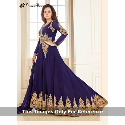 Bollywood Replica Salwar Kameez - Silk, Custom Size, Purple | Elegant Design, Floral Pattern, Wedding Wear, Tear & Shrink Resistant