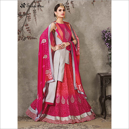 Raw Silk Designer Lehenga Choli