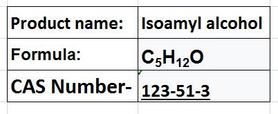 isoamyl alcohol