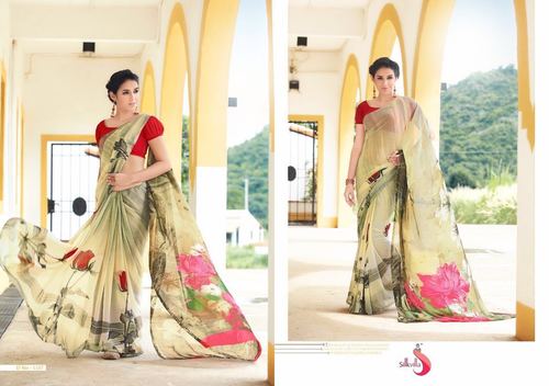 Georgette Designer Printed Sarees