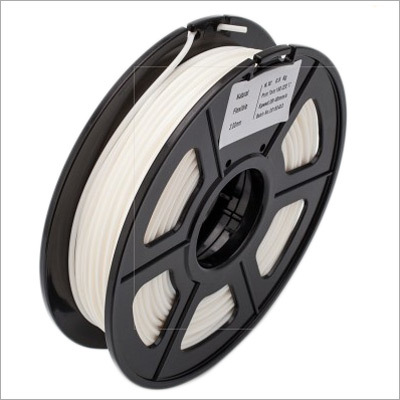 3D Printer Filament Flexible White 1.75 Mm 0.5 Kg