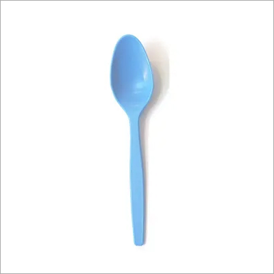 Blue Plastic Spoon