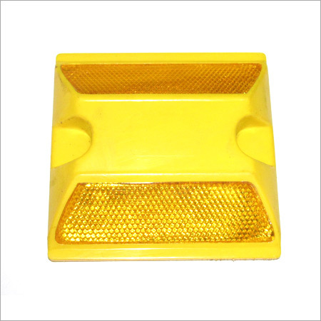 Plastic Road Studs - Durable ABS Material, Customized Size Options, Yellow and Red Variants | Lightweight, Easy to Handle, Traffic Light Signal Alignment