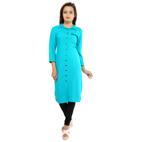 Spring Printed Rayon Kurti