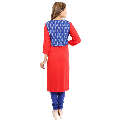 Round Neck Printed Kurti