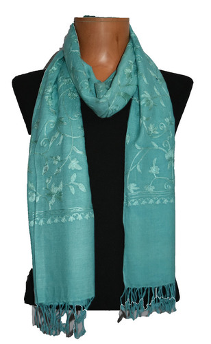 Wool Modal Embroidery Scarf