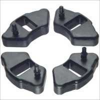 Drum Rubber - Rubber Material, Custom Sizes Available, Black Crescent Shape | Automotive Application, Shore A Hardness, Quality Tested