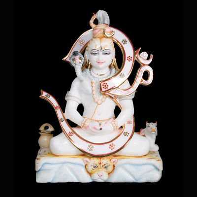 Marble Shiv Parvati Statue