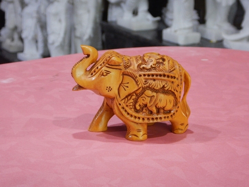 Wooden Elephant Statue