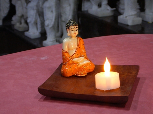 Wooden Sitting Bhudha