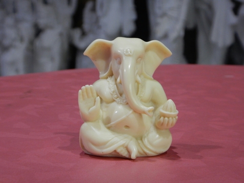 Marble Sitting Ganesh