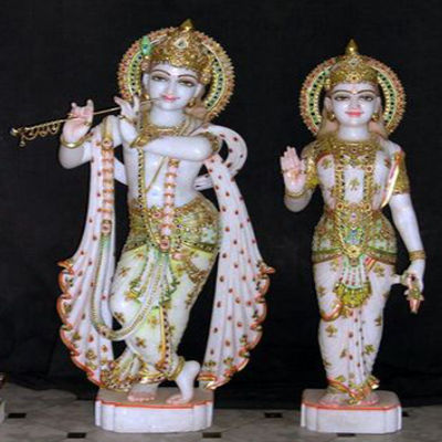 Marble Radha Govind Statue