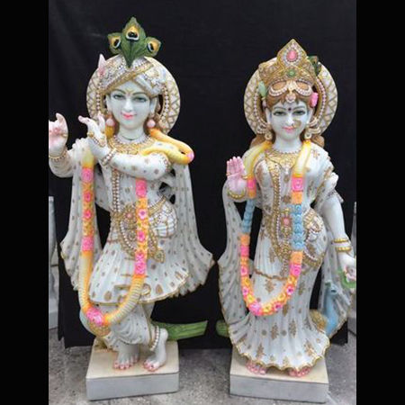 Marble Radhe Shyam Statue