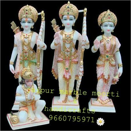 Marble Ram Sita Laxman Hanuman Statue