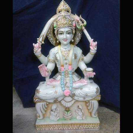 Marble Saraswati Ma Statue