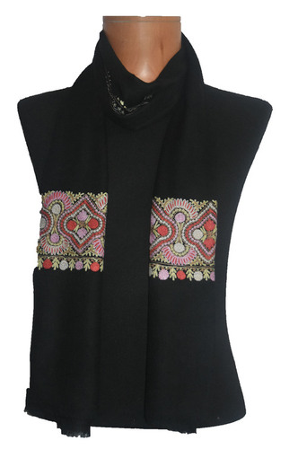 Any Cashmere Embroidery Palla Scarf