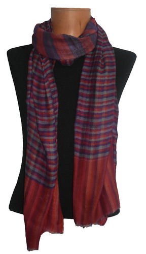 Cashmere Check Reversible Scarf
